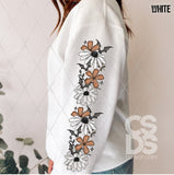 DTF Transfer - DTF009471 Fall Flowers Sleeve