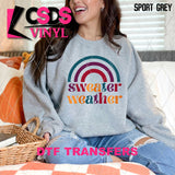 DTF Transfer - DTF009547 Sweater Weather Rainbow