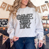 DTF Transfer - DTF009621 Game Day Football Faux Rhinestones