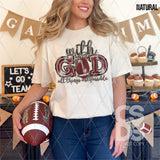 DTF Transfer - DTF009634 With God All Things are Possible Football