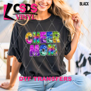 DTF Transfer - DTF009659 Colorful Cheer Mom Faux Sequins