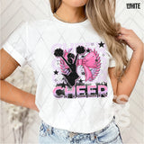 DTF Transfer - DTF009670 Cheer Bow Stacked Word Art