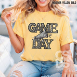 DTF Transfer - DTF009688 Game Day Megaphone Faux Rhinestones