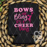 DTF Transfer - DTF009697 Bows and Bling It's a Cheer Thing