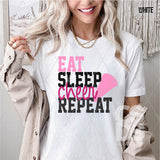 DTF Transfer - DTF009701 Eat Sleep Cheer Repeat