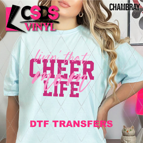 DTF Transfer - DTF009703 Livin' that Cheer Mom Life