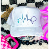 DTF Transfer - DTF009708 Semi Colon Heart Beat Heart Suicide Awareness