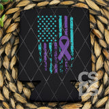 DTF Transfer - DTF009714 Suicide Awareness American Flag