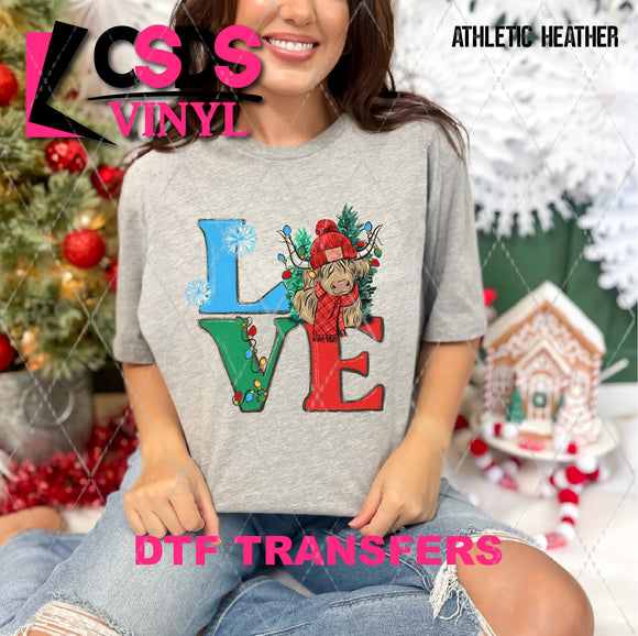 DTF Transfer - DTF009729 Love Winter Cow