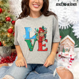 DTF Transfer - DTF009729 Love Winter Cow