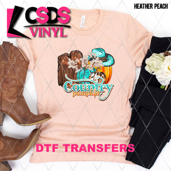 DTF Transfer - DTF009730 Country Pumpkin