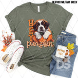 DTF Transfer - DTF009735 Hey Pumpkin St Bernard