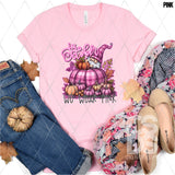 DTF Transfer - DTF009746 In October We Wear Pink Pumpkin Gnome