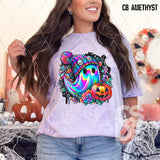 DTF Transfer - DTF009753 Holographic Ghostie Faux Embroidery