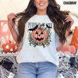 DTF Transfer - DTF009789 Floral Jack O Lantern