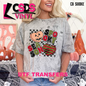 DTF Transfer - DTF009794 Spooky Season Face Heart 2