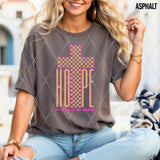 DTF Transfer - DTF009803 Hope Checkered Cross