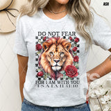 DTF Transfer - DTF009809 Do Not Fear for I Am With You Lion