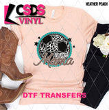 DTF Transfer - DTF009811 Leopard & Turquoise Soccer Mama