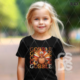 DTF Transfer - DTF009818 Gobble Turkey Word Art