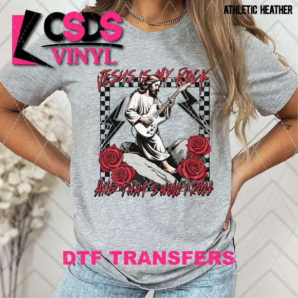 DTF Transfer - DTF009822 Jesus is My Rock and That's How I Roll