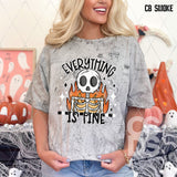 DTF Transfer - DTF009868 Everything is Fine Fire Skeleton