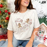 DTF Transfer - DTF009895 Christmas Sweet Treats Heart