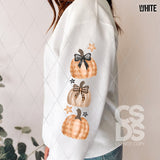 DTF Transfer - DTF009898 Watercolor Pumpkin Trio Sleeve