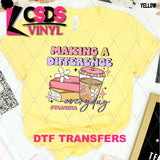 DTF Transfer - DTF009909 Making a Difference Everyday #Teacher