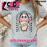 DTF Transfer - DTF009910 It's a Beautiful Day to Leave Me Alone Skeleton Coffin