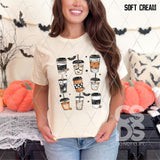 DTF Transfer - DTF009931 Halloween Coffee Grid