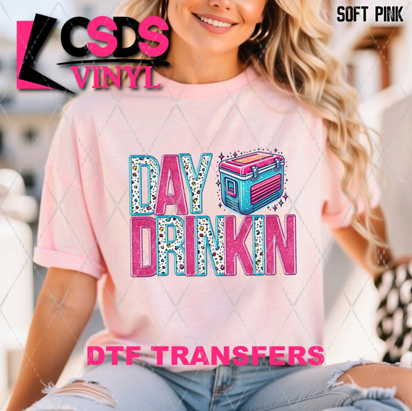 DTF Transfer - DTF009943 Day Drinkin Faux Embroidery