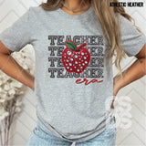 DTF Transfer - DTF010017 Teacher Era Stacked Word Art Faux Rhinestone