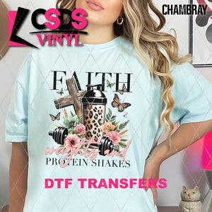 DTF Transfer - DTF010034 Faith Weights and Protein Shakes