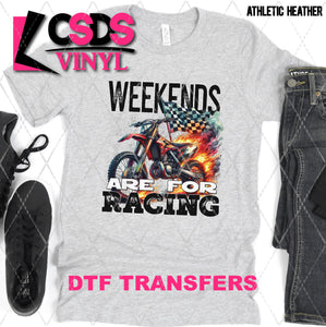 DTF Transfer - DTF010063 Weekends are for Racing