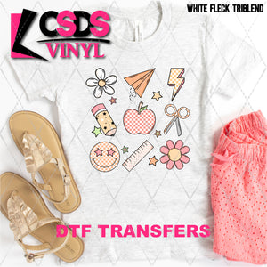 DTF Transfer - DTF010083 School Things Grid