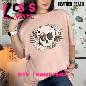 DTF Transfer - DTF010087 Stay Weird Floral Skull