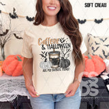 DTF Transfer - DTF010114 Caffeine & Halloween are My Favorite Things