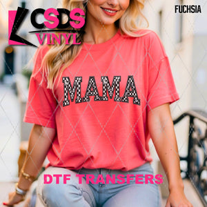 DTF Transfer - DTF010122 Checkered Rhinestone Varsity Mama