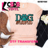 DTF Transfer - DTF010131 Dog Mama Faux Leather