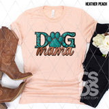 DTF Transfer - DTF010131 Dog Mama Faux Leather