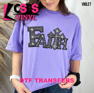 DTF Transfer - DTF010181 Faith Faux Rhinestones