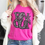 DTF Transfer - DTF010185 Pink Out Faux Rhinestones