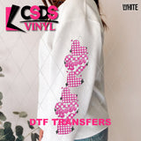 DTF Transfer - DTF010232 Lover Checkered Heart Sleeve