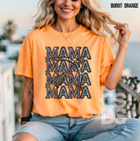 DTF Transfer - DTF010256 Mama Archery Stacked Word Art Faux Rhinestones