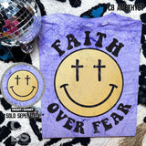 DTF Transfer - DTF010261 Faith Over Fear Smile Pocket