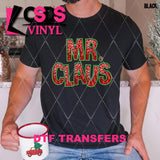 DTF Transfer - DTF010264 Mr. Claus Faux Embroidery/Glitter