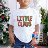 DTF Transfer - DTF010272 Little Claus Faux Embroidery/Glitter