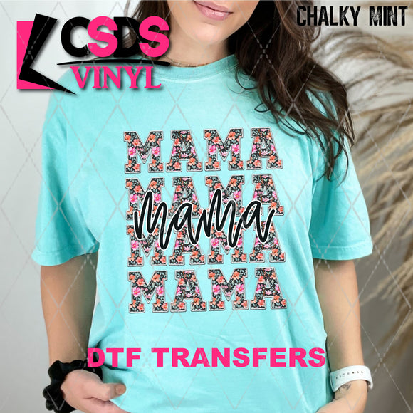 DTF Transfer - DTF010321 Floral Mama Stacked Word Art