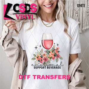 DTF Transfer - DTF010324 Emotional Support Beverage Wine